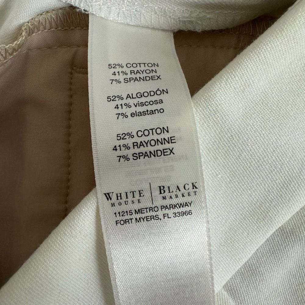 White House Black Market Women's Size 8 Dressy Bermuda Shorts Classic White New - Picture 7 of 14
